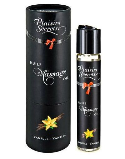 Массажное масло с ароматом ванили Huile de Massage Gourmande Vanille - 59 мл. - Plaisir Secret - купить с доставкой в Нижнем Тагиле