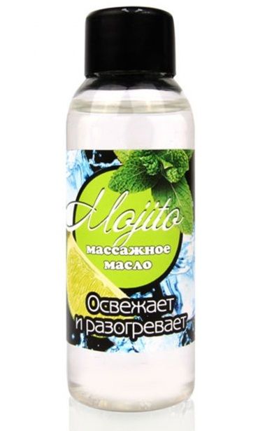 Массажное масло для тела Mojito с ароматом лайма - 50 мл. - Биоритм - купить с доставкой в Нижнем Тагиле