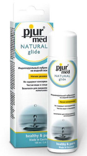 Нейтральный лубрикант на водной основе pjur MED Natural glide - 100 мл. - Pjur - купить с доставкой в Нижнем Тагиле