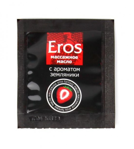 Пробник массажного масла с ароматом земляники Eros fantasy - 4 гр. - Биоритм - купить с доставкой в Нижнем Тагиле