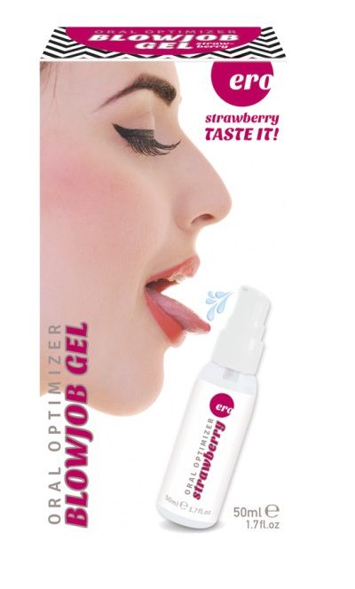 Увлажняющий гель для орального секса с ароматом клубники - 50 мл. - Ero - купить с доставкой в Нижнем Тагиле