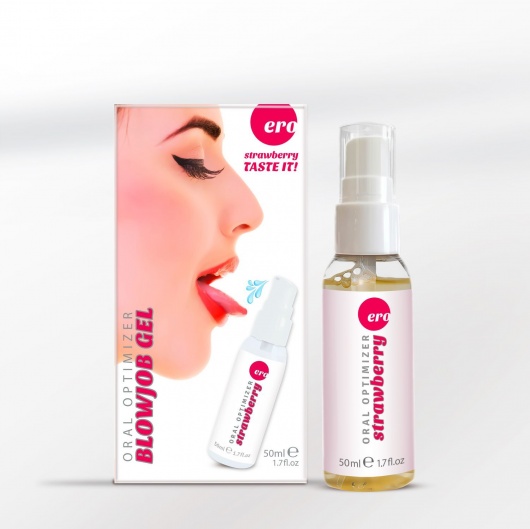 Увлажняющий гель для орального секса с ароматом клубники - 50 мл. - Ero - купить с доставкой в Нижнем Тагиле