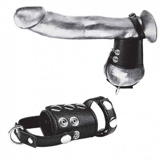 Кольцо на член и мошонку Cock Ring With 2  Ball Stretcher And Optional Weight Ring - BlueLine - в Нижнем Тагиле купить с доставкой