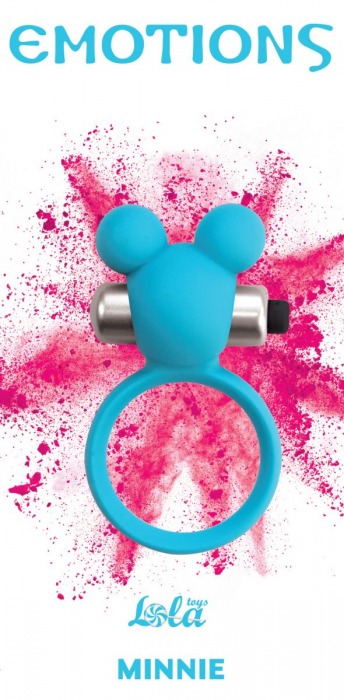Голубое эрекционное виброколечко Emotions Minnie Breeze - Lola Games - в Нижнем Тагиле купить с доставкой