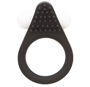 Чёрное эрекционное кольцо LIT-UP SILICONE STIMU RING 1 BLACK - Dream Toys - в Нижнем Тагиле купить с доставкой