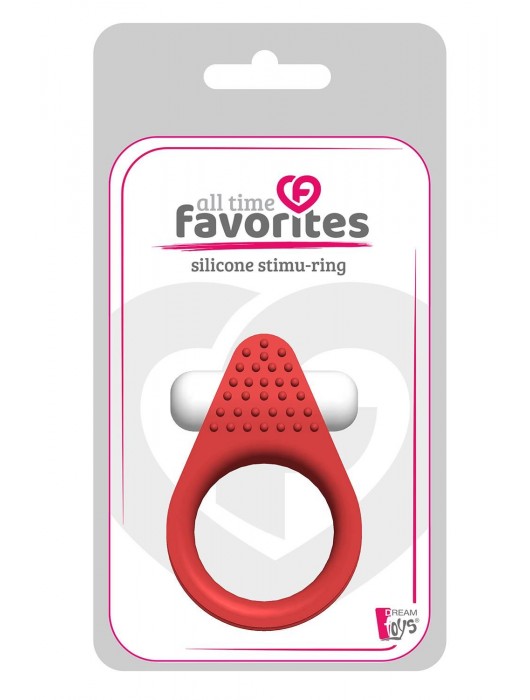 Красное эрекционное кольцо LIT-UP SILICONE STIMU RING 1 RED - Dream Toys - в Нижнем Тагиле купить с доставкой