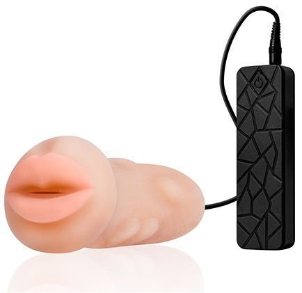 Мастурбатор-ротик с вибрацией REALSTUFF VIBRATING MASTURBATOR MOUTH - Dream Toys - в Нижнем Тагиле купить с доставкой