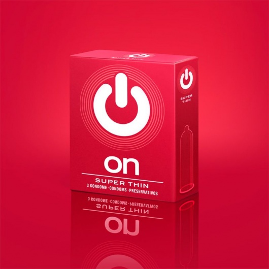 Супертонкие презервативы ON) Super Thin - 3 шт. - ON) - купить с доставкой в Нижнем Тагиле