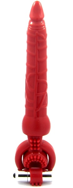 Красная вибронасадка с анальным стимулятором - ToyFa - в Нижнем Тагиле купить с доставкой