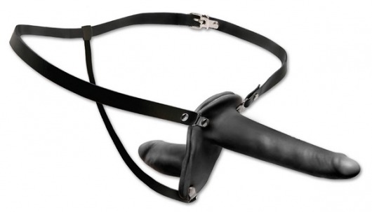 Женский страпон с вагинальной пробкой Double Penetrix Strap-on - 15 см. - Pipedream - купить с доставкой в Нижнем Тагиле