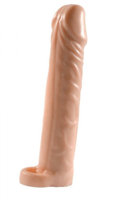 Телесная насадка-удлинитель Extension sleeve с подхватом - 17 см. - Sitabella - в Нижнем Тагиле купить с доставкой