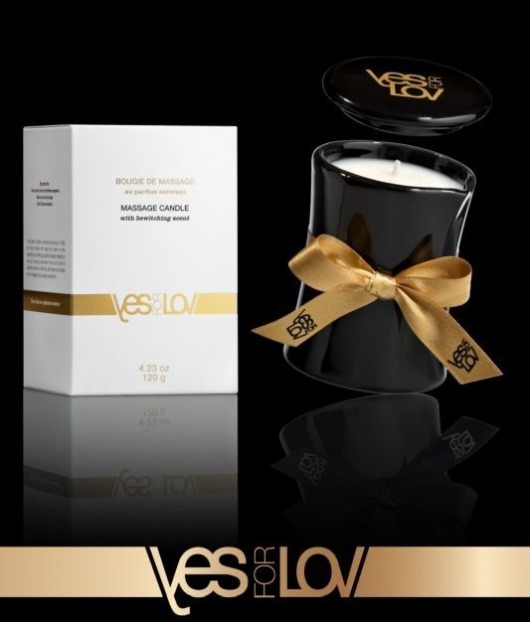 Массажная аромасвеча BEWITCHING MASSAGE CANDLE - 120 мл. - YESforLOV - купить с доставкой в Нижнем Тагиле
