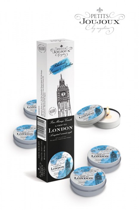 Набор из 5 свечей Petits Joujoux London с ароматом ревеня, амбры и чёрной смородины - MyStim - купить с доставкой в Нижнем Тагиле