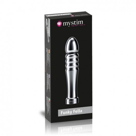 Ребристый фаллоимитатор для электростимуляции Funky Fella Rill Dildo - 13 см. - MyStim - купить с доставкой в Нижнем Тагиле