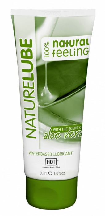 Смазка на водной основе с алоэ вера Nature Lube - 30 мл. - HOT - купить с доставкой в Нижнем Тагиле