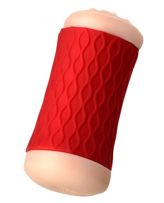Двухсторонний мастурбатор JOS  NADIN в красном цилиндре - JOS - в Нижнем Тагиле купить с доставкой