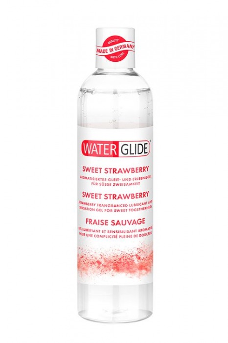 Лубрикант на водной основе с ароматом клубники SWEET STRAWBERRY - 300 мл. - Waterglide - купить с доставкой в Нижнем Тагиле