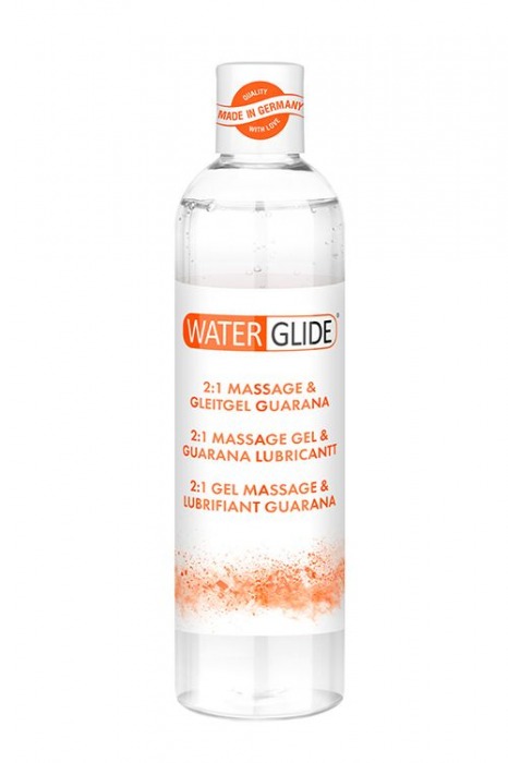 Гель-смазка 2-в-1 MASSAGE   LUBRICANT GUARANA - 300 мл. - Waterglide - купить с доставкой в Нижнем Тагиле