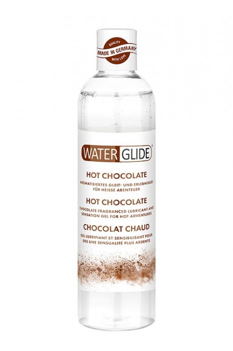 Лубрикант на водной основе с ароматом шоколада HOT CHOCOLATE - 300 мл. - Waterglide - купить с доставкой в Нижнем Тагиле