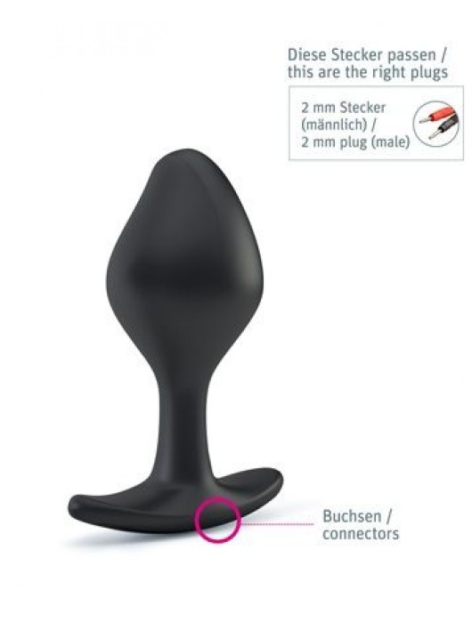 Анальная пробка Rocking Force S для электростимуляции - 9,5 см. - MyStim - купить с доставкой в Нижнем Тагиле