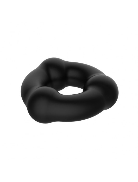 Черное эрекционное кольцо с 3 шариками - Baile - в Нижнем Тагиле купить с доставкой