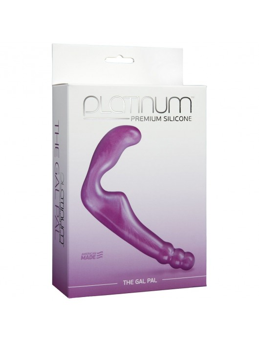 Безремневой фиолетовый страпон из силикона The Gal Pal - 17 см. - Doc Johnson - купить с доставкой в Нижнем Тагиле