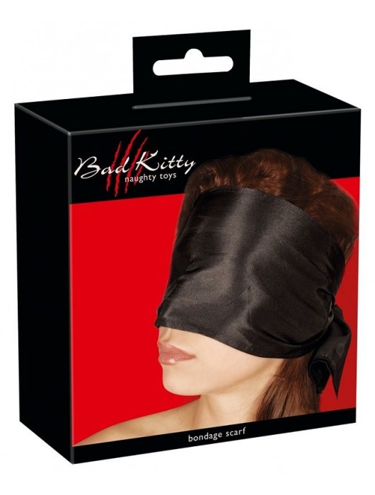 Широкая повязка-шарф на глаза Bad Kitty Bondage Scarf - Orion - купить с доставкой в Нижнем Тагиле