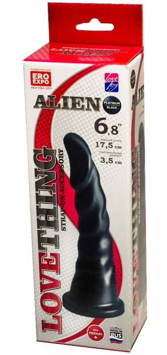 Насадка для трусиков харнесс Alien - 17,5 см. - LOVETOY (А-Полимер) - купить с доставкой в Нижнем Тагиле