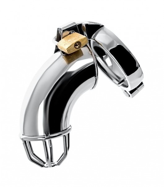 Серебристый мужской пояс верности TOYFA Metal - ToyFa - купить с доставкой в Нижнем Тагиле