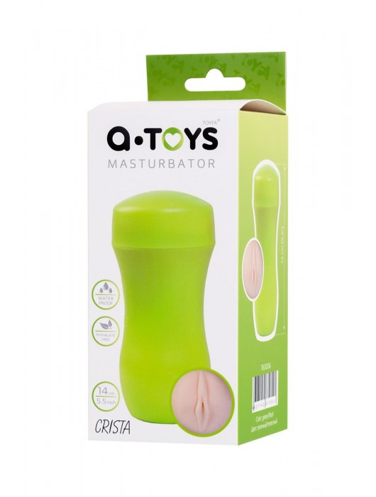 Мастурбатор-вагина A-Toys в зеленой колбе - A-toys - в Нижнем Тагиле купить с доставкой