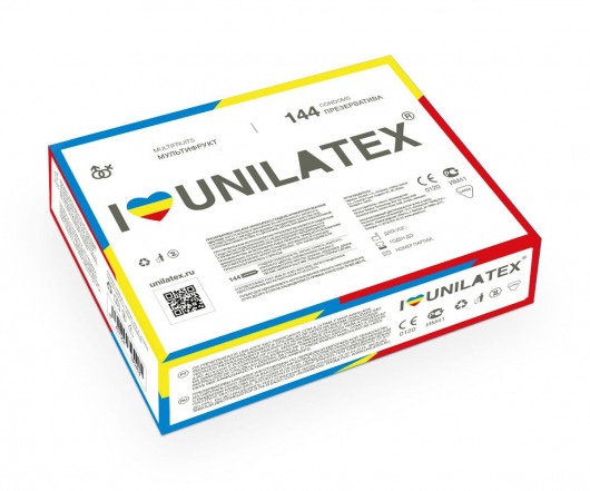 Разноцветные ароматизированные презервативы Unilatex Multifruits - 144 шт. - Unilatex - купить с доставкой в Нижнем Тагиле
