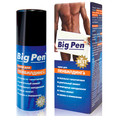 Крем Big Pen для увеличения полового члена - 50 гр. - Биоритм - в Нижнем Тагиле купить с доставкой