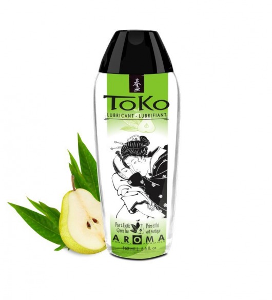 Интимный гель TOKO Pear   Exotic Green Tea с ароматом груши и зеленого чая - 165 мл. - Shunga - купить с доставкой в Нижнем Тагиле