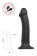 Черный фаллос на присоске Silicone Bendable Dildo L - 19 см. - Strap-on-me - купить с доставкой в Нижнем Тагиле