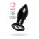 Черная стеклянная вибровтулка - 10,5 см. - Sexus в Нижнем Тагиле Черная стеклянная вибровтулка - 10,5 см. - Sexus