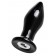 Черная стеклянная вибровтулка - 10,5 см. - Sexus в Нижнем Тагиле Черная стеклянная вибровтулка - 10,5 см. - Sexus