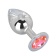Большой стальной плаг с розовым кристаллом Pink Bubble Gum - 9,5 см. - Erotic Fantasy - купить с доставкой в Нижнем Тагиле Большой стальной плаг с розовым кристаллом Pink Bubble Gum - 9,5 см. - Erotic Fantasy - купить с доставкой в Нижнем Тагиле