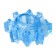 Голубая гелевая насадка-звезда - Toyfa Basic - в Нижнем Тагиле купить с доставкой