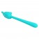 Аквамариновый гибкий вибратор - 14,2 см. - Baile